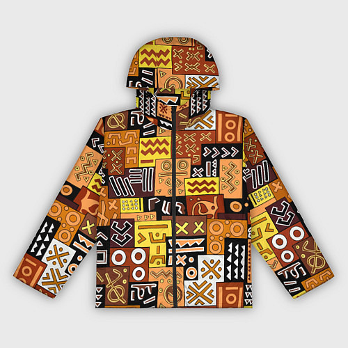 Женская ветровка Африканские этнический коллаж / 3D-Черный – фото 1