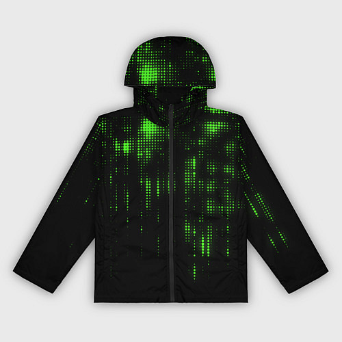 Женская ветровка Геометрический эффект матрицы / 3D-Черный – фото 1