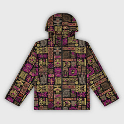 Ветровка с капюшоном женская Африка - этнический орнамент, цвет: 3D-черный