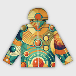 Ветровка с капюшоном женская Схема центра вселенной, цвет: 3D-белый