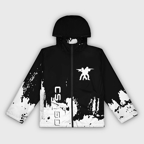 Женская ветровка Контра белые лого / 3D-Черный – фото 1