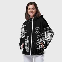 Ветровка с капюшоном женская Watch dogs краски, цвет: 3D-белый — фото 2