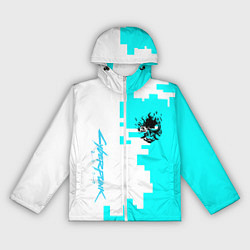 Ветровка с капюшоном женская Cyberpunk 2077 gamer, цвет: 3D-белый