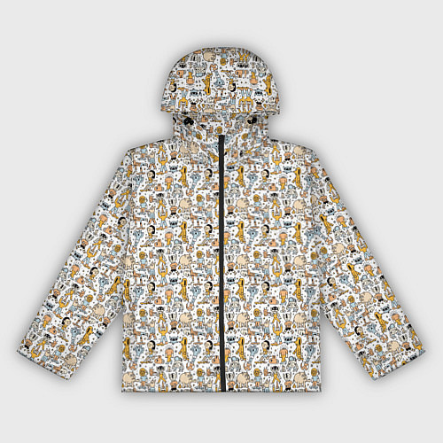 Женская ветровка Человечки и монстры / 3D-Черный – фото 1