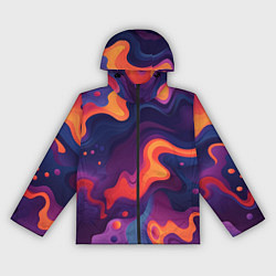 Ветровка с капюшоном женская Неоновый спектр, цвет: 3D-черный
