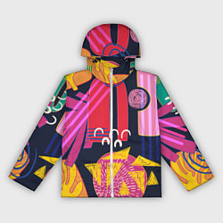 Ветровка с капюшоном женская Ширли мырли, цвет: 3D-белый