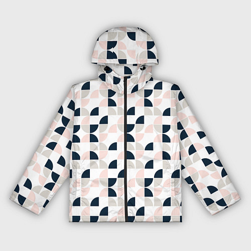 Женская ветровка Узор полукруг / 3D-Черный – фото 1