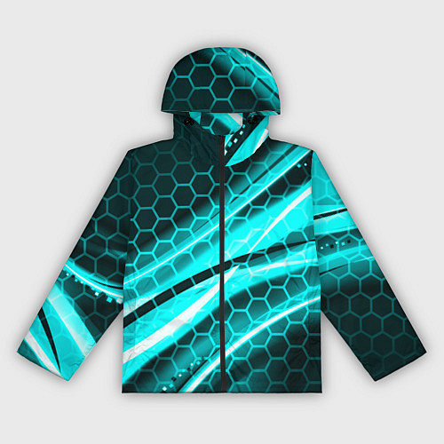 Женская ветровка Неоновая броня абстракция / 3D-Черный – фото 1