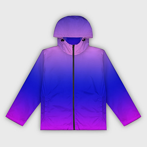 Женская ветровка Неоновая градиент абстракция / 3D-Черный – фото 1