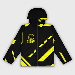Ветровка с капюшоном женская Nirvana geometry yellow, цвет: 3D-черный