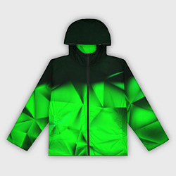 Ветровка с капюшоном женская Кислотная абстракция кубы, цвет: 3D-черный
