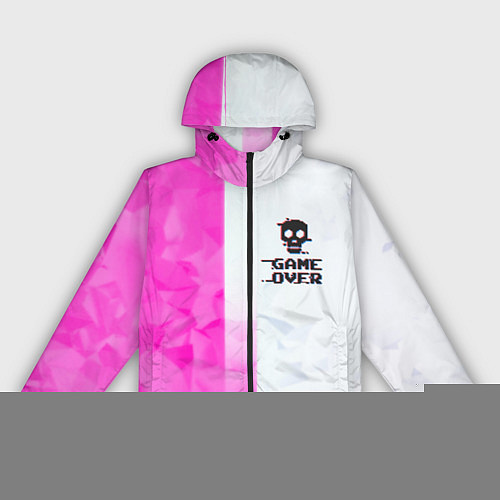 Женская ветровка Game over pink abstraction / 3D-Черный – фото 1