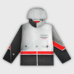Ветровка с капюшоном женская Audi metal sport, цвет: 3D-белый