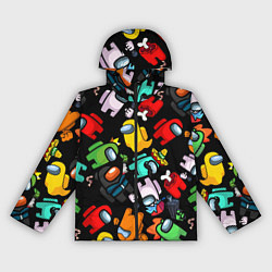 Ветровка с капюшоном женская Персонажи игры Амонгас, цвет: 3D-черный
