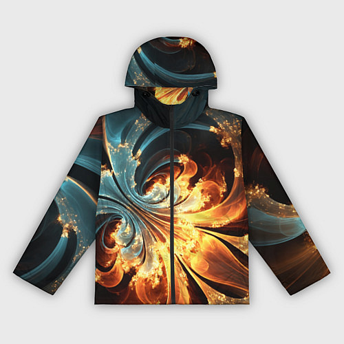 Женская ветровка Абстрактный фрактал / 3D-Черный – фото 1