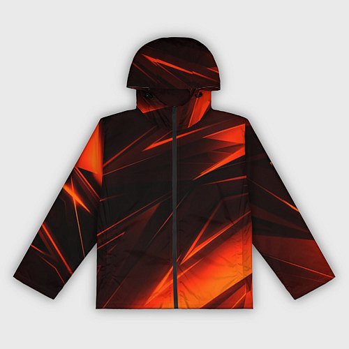 Женская ветровка Geometry orange stripes / 3D-Черный – фото 1