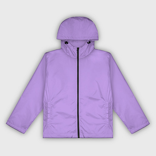 Женская ветровка Эмоция страха - сиреневый / 3D-Черный – фото 1
