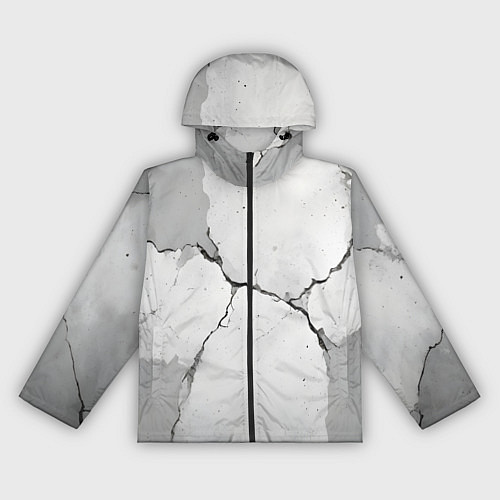 Женская ветровка Растрескавшийся бетон / 3D-Черный – фото 1