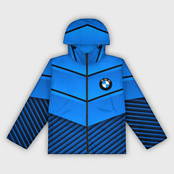 Ветровка с капюшоном женская BMW geometry blue, цвет: 3D-черный