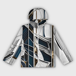 Ветровка с капюшоном женская Кибер текстура, цвет: 3D-белый