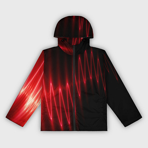 Женская ветровка Оптическая молния / 3D-Черный – фото 1