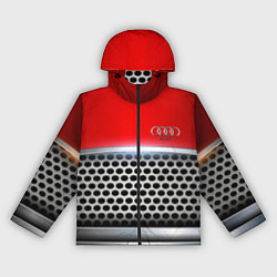 Ветровка с капюшоном женская AUDI metal collection game, цвет: 3D-черный