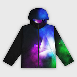 Ветровка с капюшоном женская Космос геометрия, цвет: 3D-черный