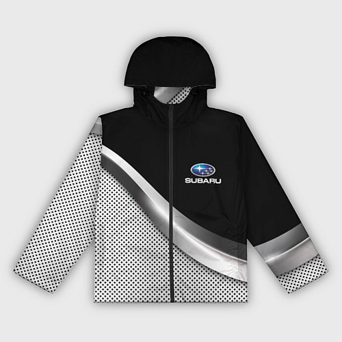 Женская ветровка Subaru metal steel / 3D-Черный – фото 1