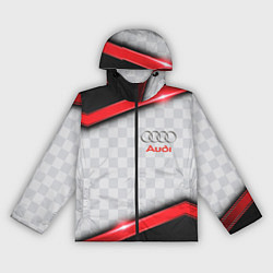 Ветровка с капюшоном женская AUDI auto texture, цвет: 3D-черный