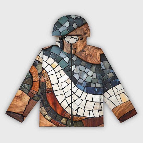 Женская ветровка Плиточная мозайка / 3D-Черный – фото 1