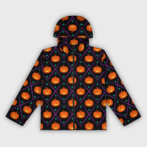 Женская ветровка Звёздные тыквы / 3D-Черный – фото 1