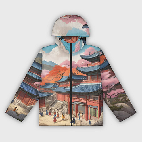 Женская ветровка Чосон иллюстрация / 3D-Черный – фото 1