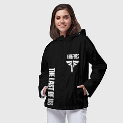 Ветровка с капюшоном женская Одни из нас логотип, цвет: 3D-черный — фото 2