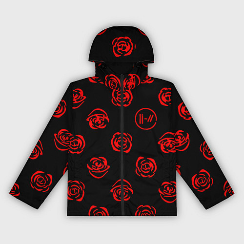 Женская ветровка Twenty one pilots rose pattern / 3D-Черный – фото 1