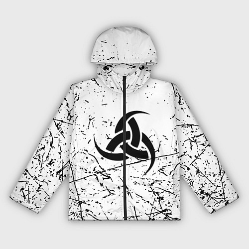 Женская ветровка Символика славянская текстура / 3D-Черный – фото 1