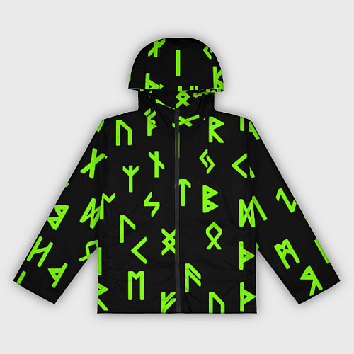 Женская ветровка Славянская символика кислота / 3D-Черный – фото 1