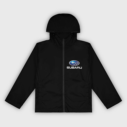 Женская ветровка Subaru logo auto / 3D-Черный – фото 1