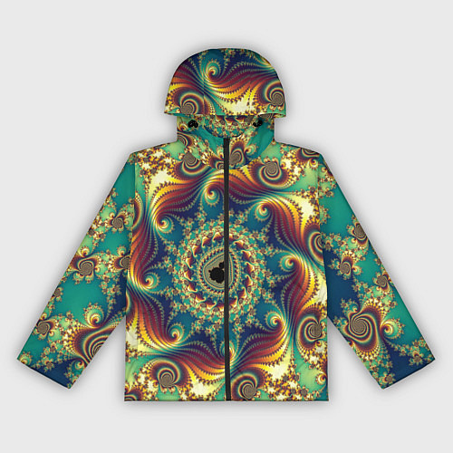 Женская ветровка Оптический узор текстура / 3D-Черный – фото 1