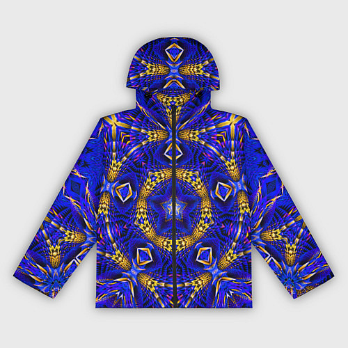 Женская ветровка Оптический узор текстура / 3D-Черный – фото 1