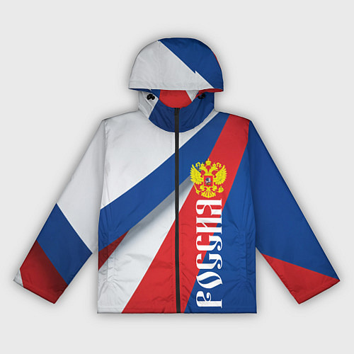 Женская ветровка Цвета флага России и герб / 3D-Черный – фото 1