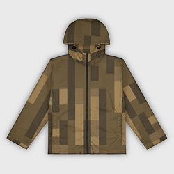 Ветровка с капюшоном женская Wood - Minecraft, цвет: 3D-черный