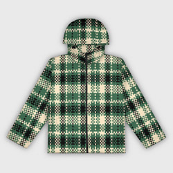 Ветровка с капюшоном женская Полосатый пиксель, цвет: 3D-черный