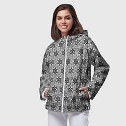 Ветровка с капюшоном женская Бадьян, цвет: 3D-белый — фото 2