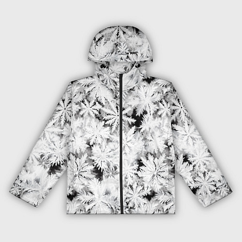 Женская ветровка Рождественский мороз на стекле / 3D-Черный – фото 1