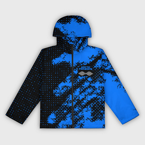 Женская ветровка Arctic Monkeys - Синий камуфляж / 3D-Черный – фото 1