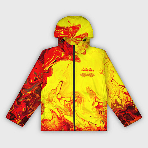 Женская ветровка Arctic Monkeys - ядовитые подтеки / 3D-Черный – фото 1