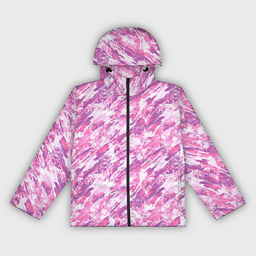 Женская ветровка Абстрактный узор отпечатки краски / 3D-Черный – фото 1