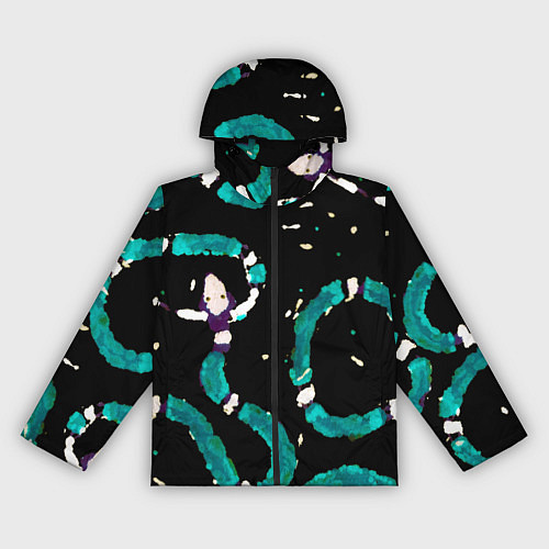 Женская ветровка Змейки на охоте / 3D-Черный – фото 1