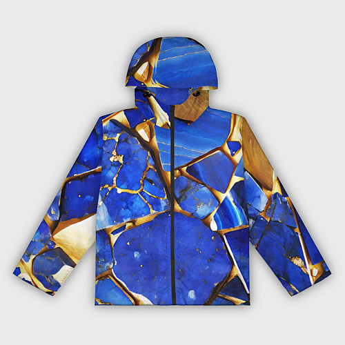 Женская ветровка A gold mineral in a blue stone / 3D-Черный – фото 1
