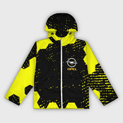 Ветровка с капюшоном женская Opel auto hexagon steel, цвет: 3D-белый